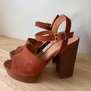 Madden Girl Tan Platform Sandals